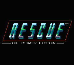 Rescue: The Embassy Mission title screenshot